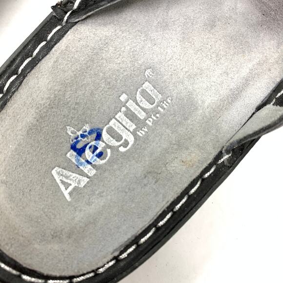 Alegria Women's Sz 41 US 10.5-11 Leather Sandal Strap Detail Dinah Deep Sea - Picture 6 of 8